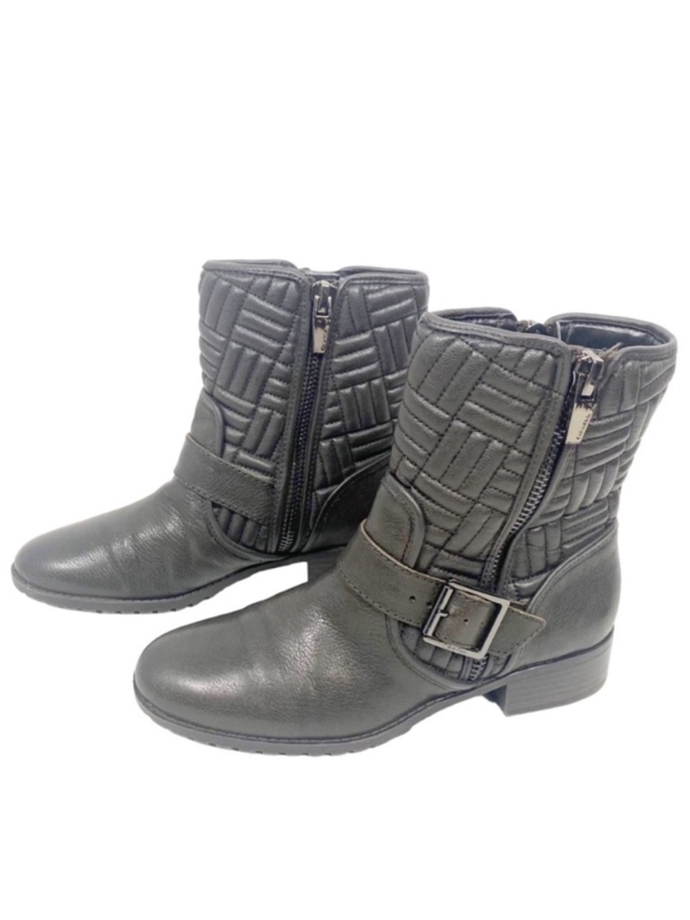 CALVIN KLEIN Rauline Espresso Moto Boots